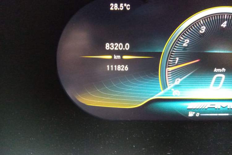 Used Mercedes-Benz C-Class AMG 2019 AMG C 43 4MATIC Odometer Close Up