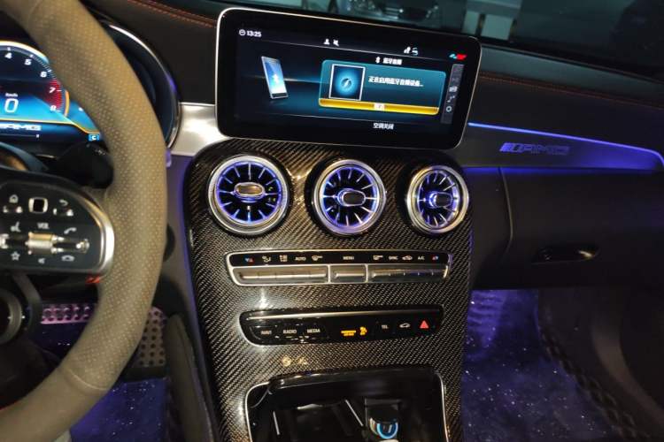 Used Mercedes-Benz C-Class AMG 2019 AMG C 43 4MATIC Coupe Audio And AC Panel