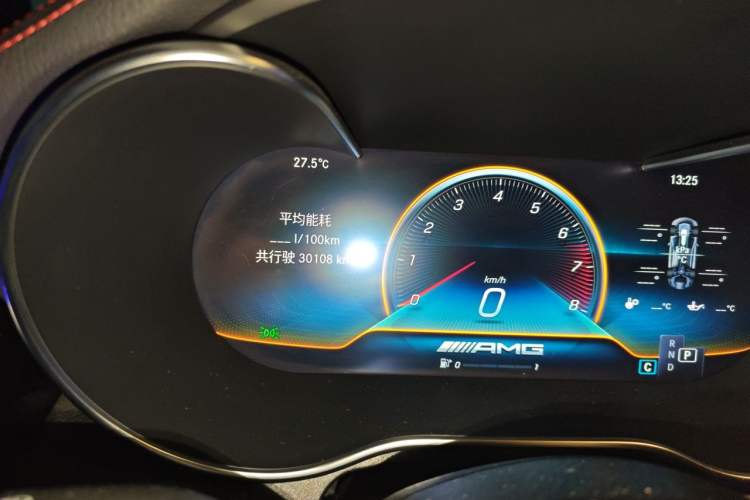 Used Mercedes-Benz C-Class AMG 2019 AMG C 43 4MATIC Coupe Odometer Close Up