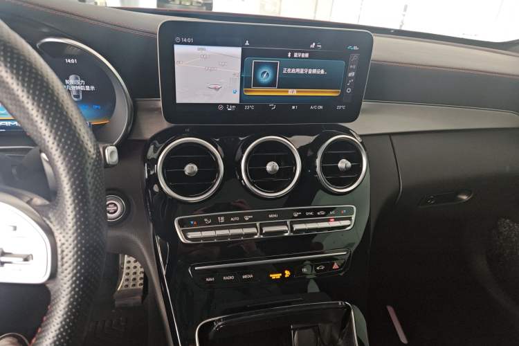 Used Mercedes-Benz C-Class AMG 2019 AMG C 43 4MATIC Coupe Audio And AC Panel