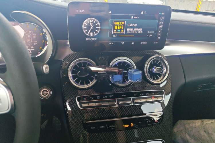 Used Mercedes-Benz C-Class AMG 2019 AMG C 63 Coupe Audio And AC Panel