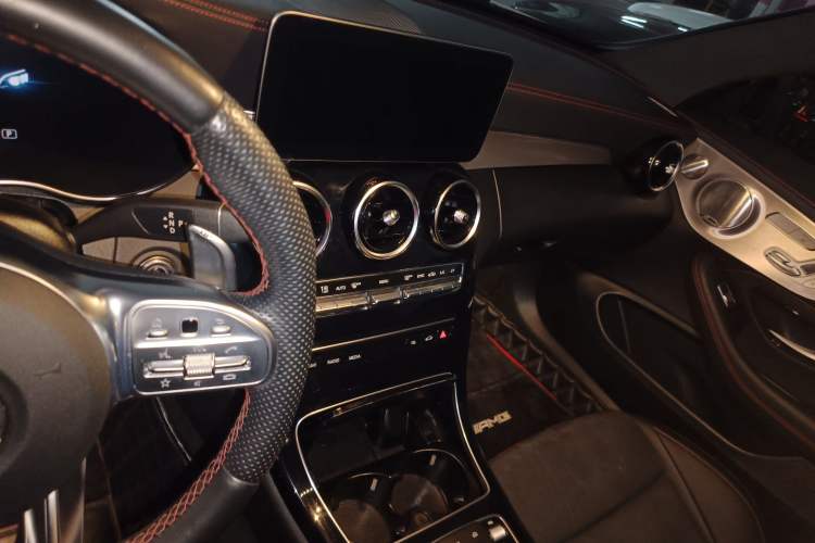 Used Mercedes-Benz C-Class AMG 2019 AMG C 43 4MATIC Coupe Audio And AC Panel