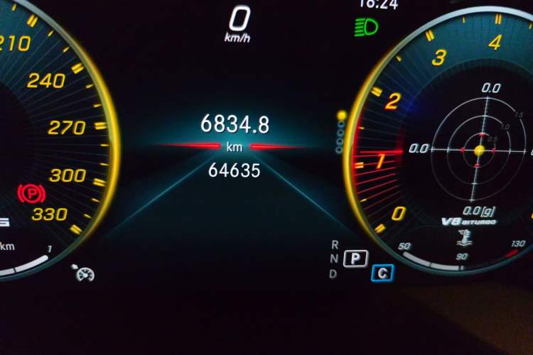 Used Mercedes-Benz C-Class AMG 2019 AMG C 63 Odometer Close Up