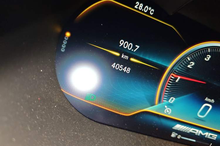 Used Mercedes-Benz C-Class AMG 2019 AMG C 43 4MATIC Coupe Odometer Close Up