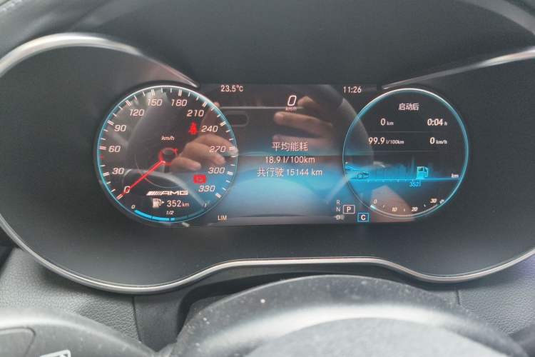 Used Mercedes-Benz C-Class AMG 2019 AMG C 63 Coupe Odometer Close Up