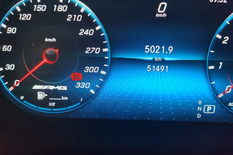 Used Mercedes-Benz C-Class AMG 2019 AMG C 63 Odometer Close Up