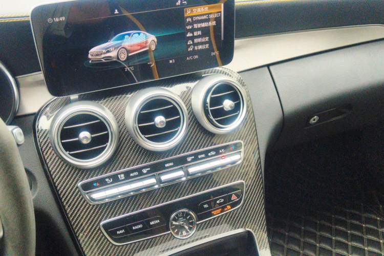 Used Mercedes-Benz C-Class AMG 2021 AMG C 63 Coupe Night Edition Audio And AC Panel