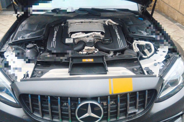 Used Mercedes-Benz C-Class AMG 2021 AMG C 63 Coupe Night Edition Engine Bay