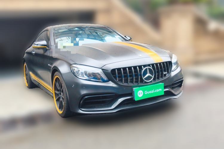 Used Mercedes-Benz C-Class AMG 2021 AMG C 63 Coupe Night Edition Front Right 45 Deg