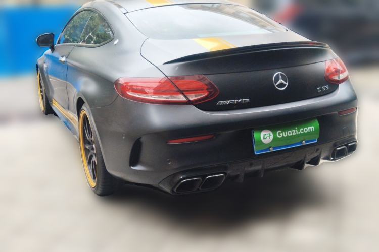 Used Mercedes-Benz C-Class AMG 2021 AMG C 63 Coupe Night Edition Rear Left 45 Deg