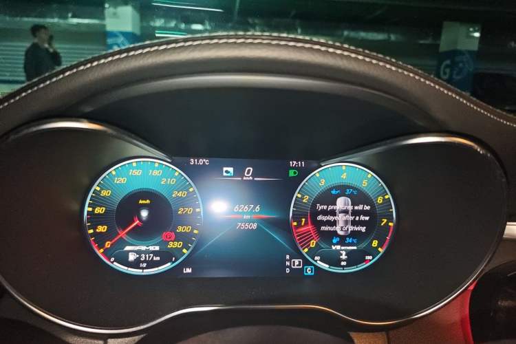 Used Mercedes-Benz C-Class AMG 2021 AMG C 63 Odometer Close Up