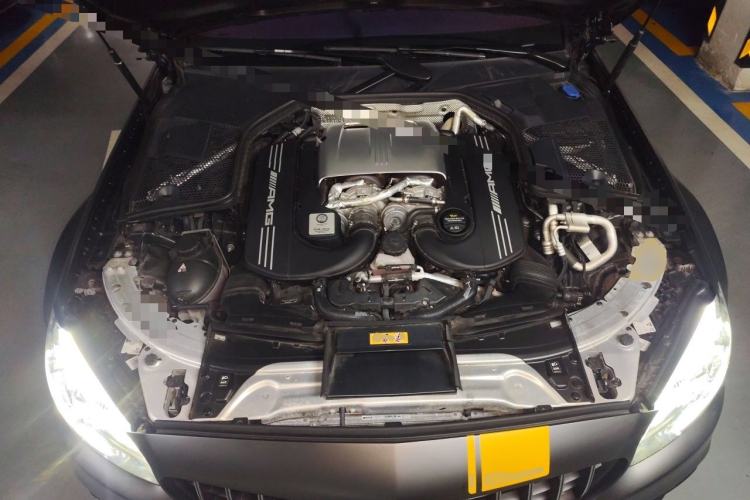 Used Mercedes-Benz C-Class AMG 2021 AMG C 63 Coupe Night Edition Engine Bay