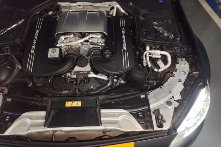 Used Mercedes-Benz C-Class AMG 2021 AMG C 63 Coupe Night Edition Engine Bay Left