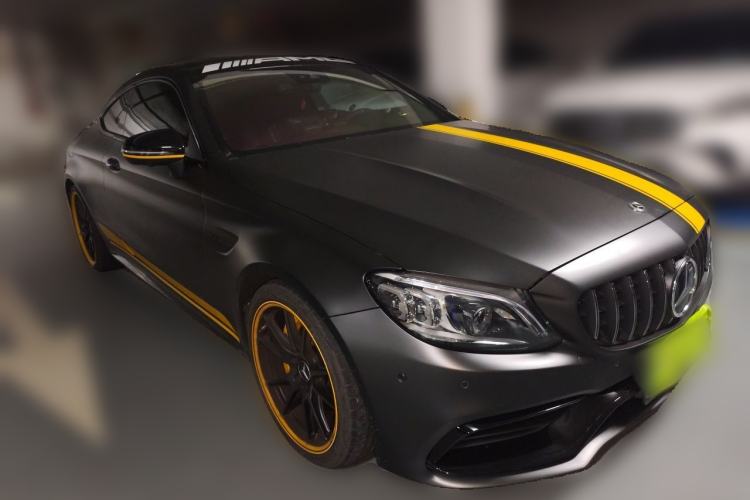 Used Mercedes-Benz C-Class AMG 2021 AMG C 63 Coupe Night Edition Front Right 45 Deg