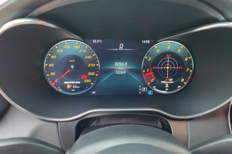 Used Mercedes-Benz C-Class AMG 2021 AMG C 63 Odometer Close Up