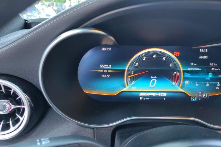Used Mercedes-Benz C-Class AMG 2021 AMG C 63 Coupe Odometer Close Up