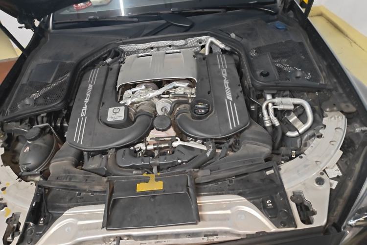 Used Mercedes-Benz C-Class AMG 2021 AMG C 63 Coupe Night Edition Engine Bay