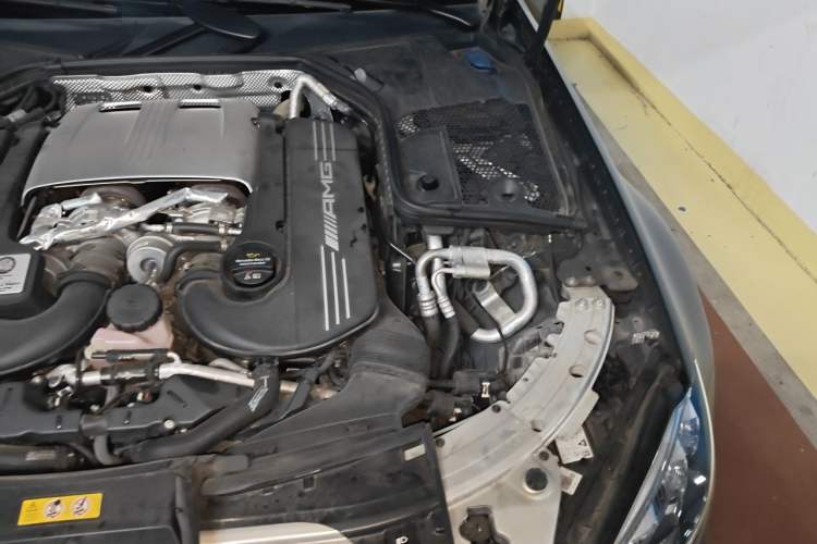 Used Mercedes-Benz C-Class AMG 2021 AMG C 63 Coupe Night Edition Engine Bay Left
