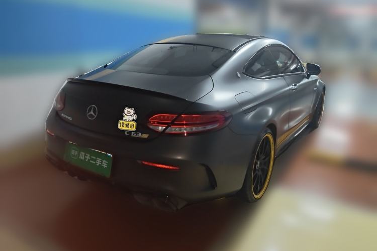 Used Mercedes-Benz C-Class AMG 2021 AMG C 63 Coupe Night Edition Rear Right 45 Deg
