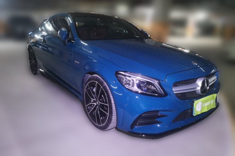 Used Mercedes-Benz C-Class AMG 2023 AMG C 43 4MATIC Coupe Front Right 45 Deg