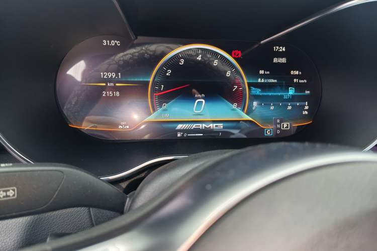 Used Mercedes-Benz C-Class AMG 2023 AMG C 43 4MATIC Coupe Odometer Close Up