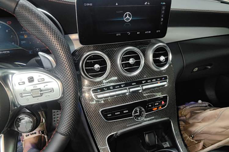 Used Mercedes-Benz C-Class AMG 2023 AMG C 43 4MATIC Coupe Audio And AC Panel