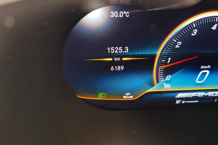 Used Mercedes-Benz C-Class AMG 2023 AMG C 43 4MATIC Coupe Odometer Close Up
