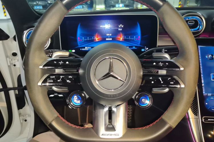 Used Mercedes-Benz C-Class AMG 2023 AMG C 43 4MATIC Estate Special Edition Steering Wheel