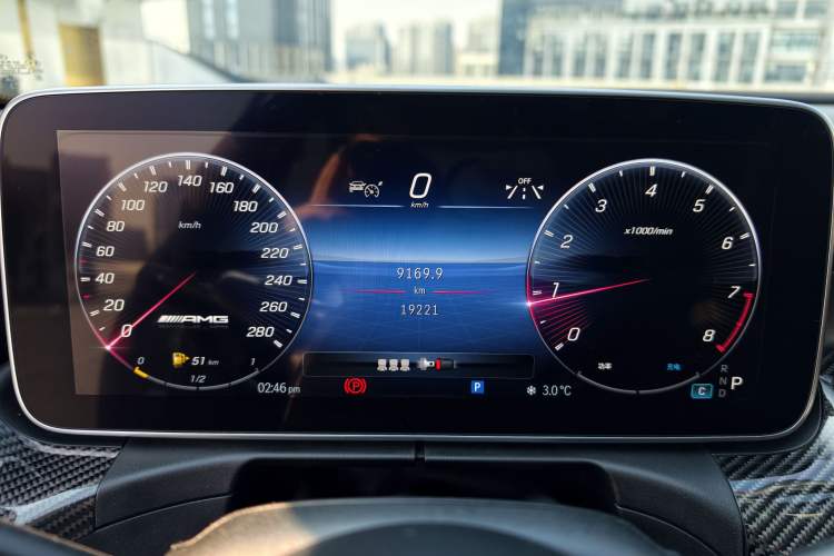 Used Mercedes-Benz C-Class AMG 2024 AMG C 43 4MATIC Special Edition Odometer Close Up