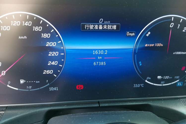 Used Mercedes-Benz C-Class New Energy 2023 Facelift C 350 eL Odometer Close Up