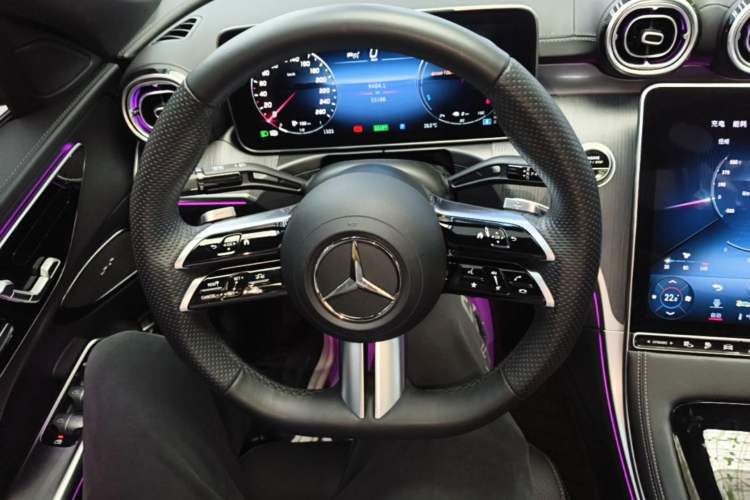 Used Mercedes-Benz C-Class New Energy 2023 C 350 eL Steering Wheel