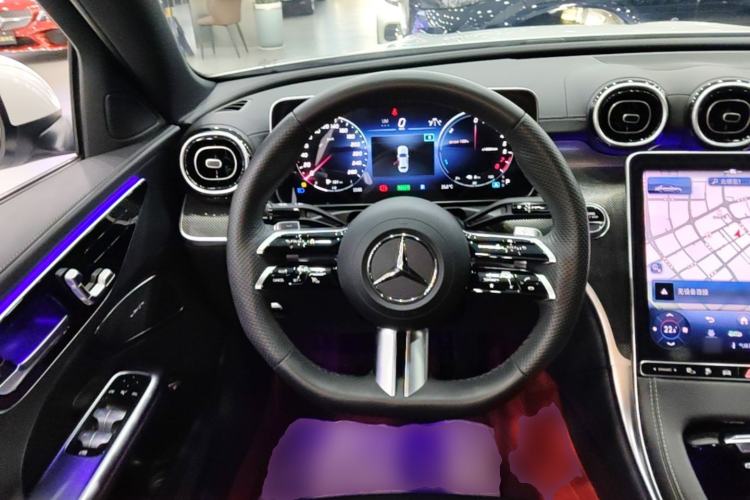 Used Mercedes-Benz C-Class New Energy 2023 Second Facelift C 350 eL Steering Wheel