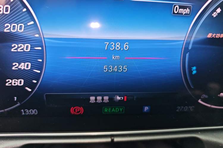 Used Mercedes-Benz C-Class New Energy 2024 Facelift C 350 eL Odometer Close Up
