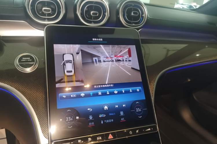 Used Mercedes-Benz C-Class New Energy 2024 C 350 eL Audio And AC Panel