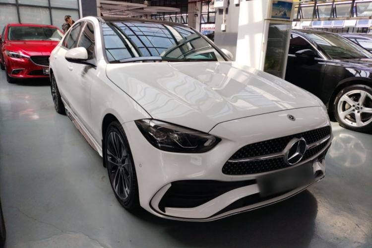 Used Mercedes-Benz C-Class New Energy 2024 C 350 eL Front Right 45 Deg