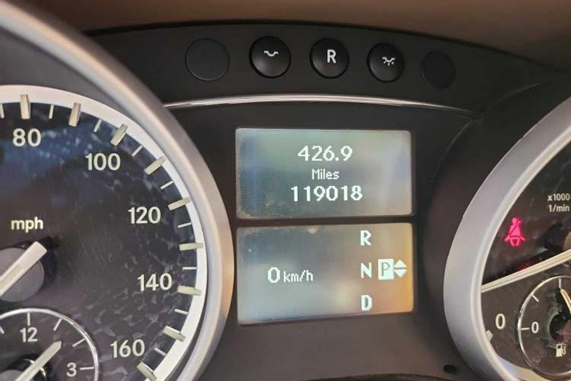 Used Mercedes-Benz CL-Class  Odometer Close Up