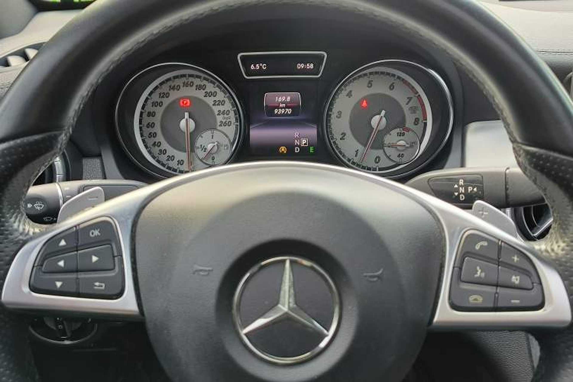 Used Mercedes-Benz CLA 2014 CLA 260 4MATIC Odometer Close Up