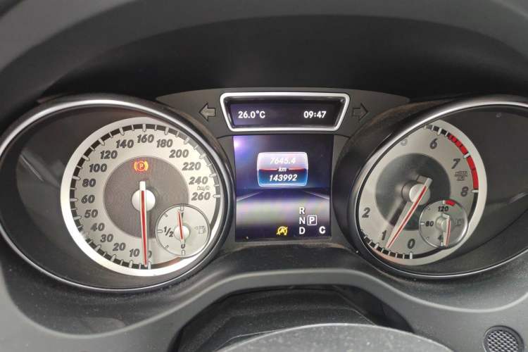 Used Mercedes-Benz CLA 2015 CLA 220 4MATIC Odometer Close Up