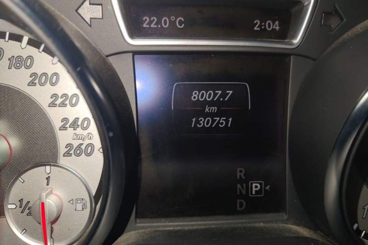 Used Mercedes-Benz CLA 2015 CLA 200 Odometer Close Up