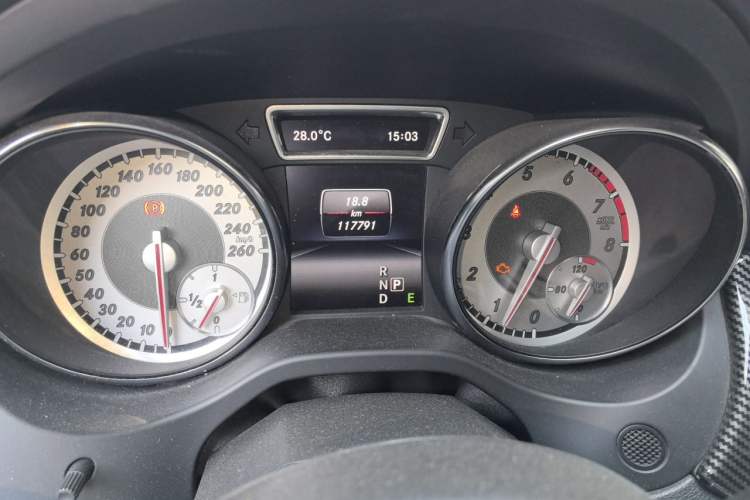 Used Mercedes-Benz CLA 2015 CLA 200 Odometer Close Up