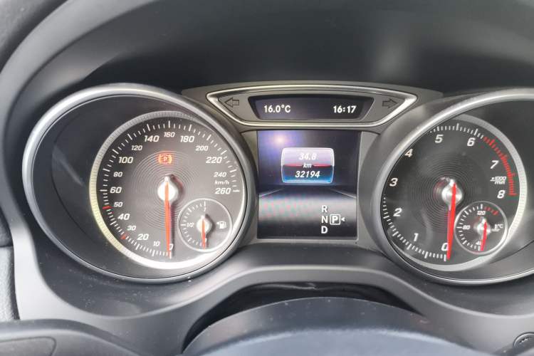 Used Mercedes-Benz CLA 2016 Year Restyled CLA 220 4MATIC Odometer Close Up