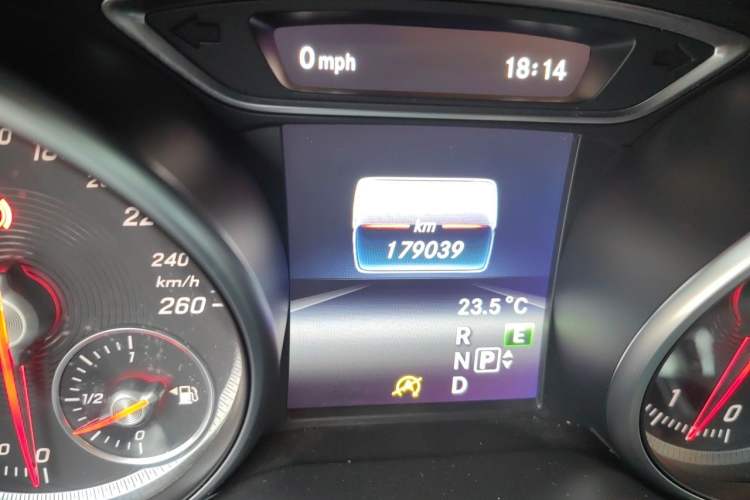 Used Mercedes-Benz CLA 2016 Year Restyled CLA 220 4MATIC Odometer Close Up