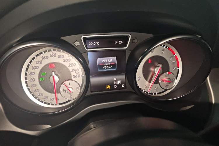 Used Mercedes-Benz CLA 2016 CLA 220 4MATIC Odometer Close Up