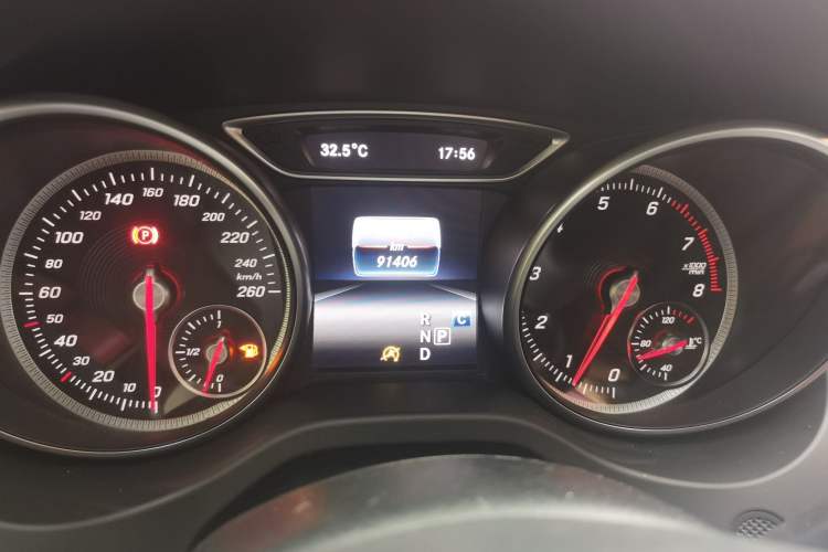 Used Mercedes-Benz CLA 2016 Year Restyled CLA 220 4MATIC Odometer Close Up