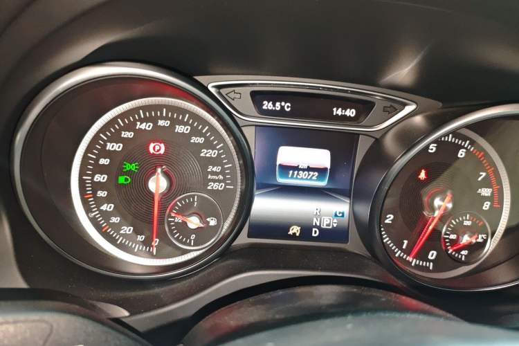 Used Mercedes-Benz CLA 2016 Year Restyled CLA 220 4MATIC Odometer Close Up