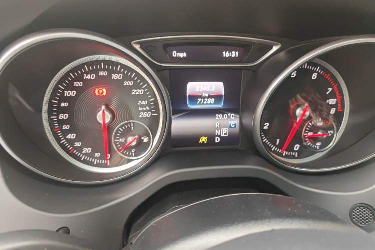 Used Mercedes-Benz CLA 2016 Year Restyled CLA 220 4MATIC Odometer Close Up