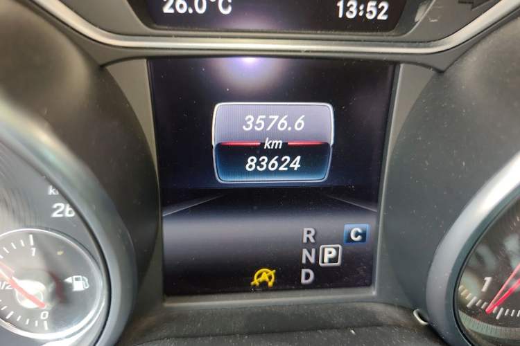 Used Mercedes-Benz CLA 2016 Facelifted CLA 200 Stylish Edition Odometer Close Up