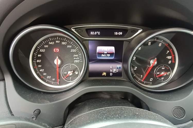 Used Mercedes-Benz CLA 2016 Year Restyled CLA 220 4MATIC Odometer Close Up