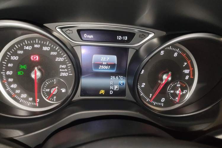 Used Mercedes-Benz CLA 2016 Year Restyled CLA 220 4MATIC Odometer Close Up