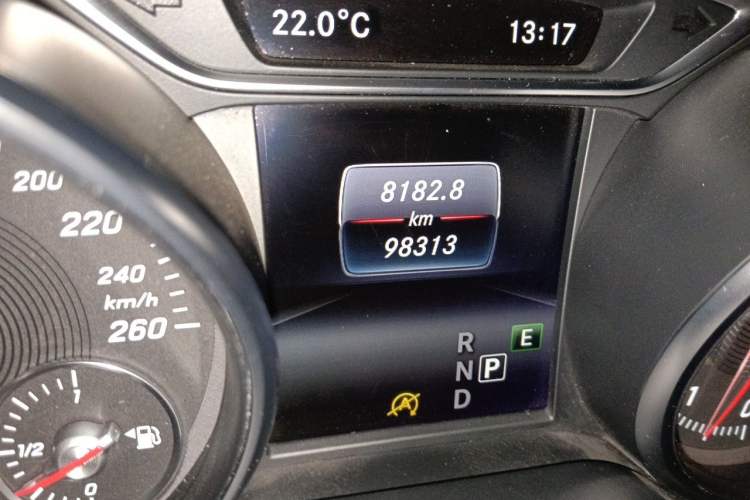 Used Mercedes-Benz CLA 2016 Year Restyled CLA 220 4MATIC Odometer Close Up